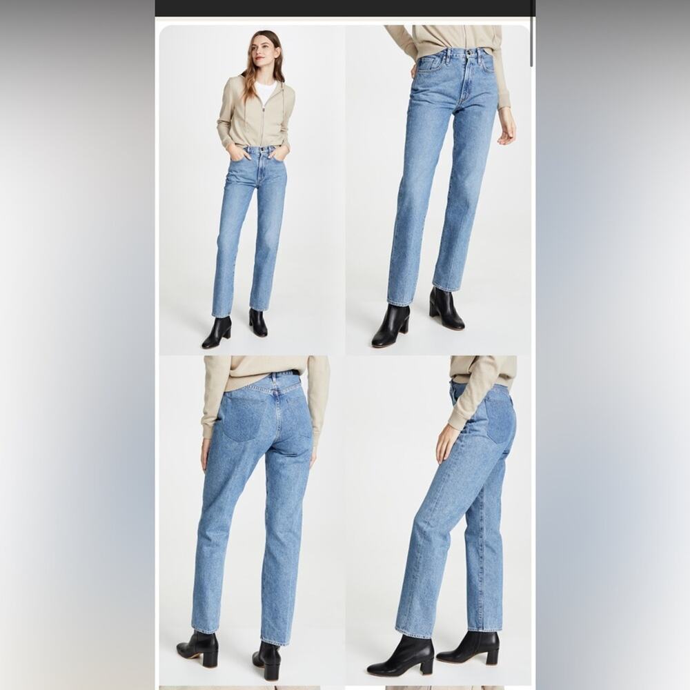 Goldsign The Nineties Jean Classic Denim High-Rise Straight Leg, Size 30, NWOT